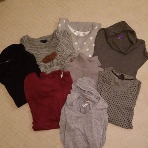 Set of 8 maternity sweaters